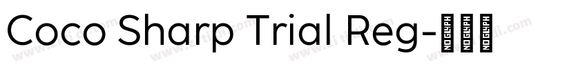 Coco Sharp Trial Reg字体转换